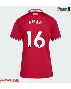 Manchester United Amad Diallo #16 Tricou Fotbal Replică 2026-27 Femei Acasa Manchester United Amad Diallo #16 Tricou Fotbal Replică 2026-27 Femei Acasa